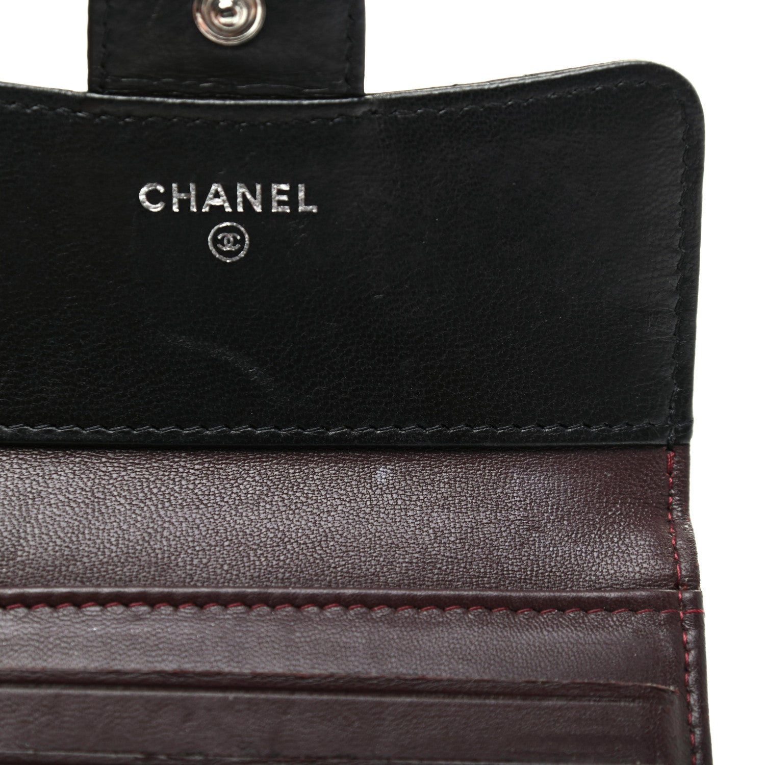 Chanel Lambskin Quilted Compact Flap Wallet Black 10 of 13