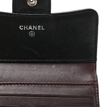 Chanel Lambskin Quilted Compact Flap Wallet Black 10 of 13