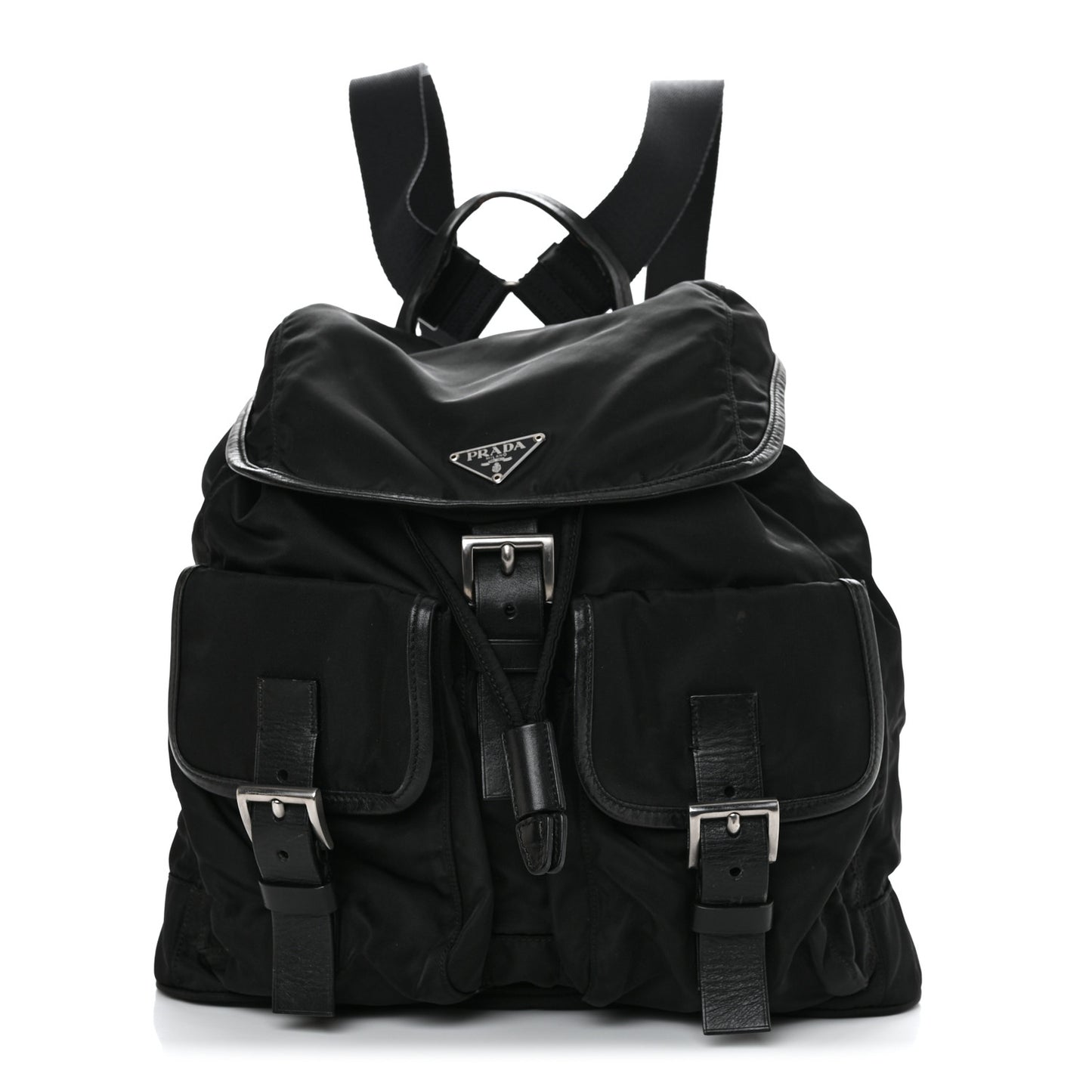 Nylon Vela Large Backpack Black