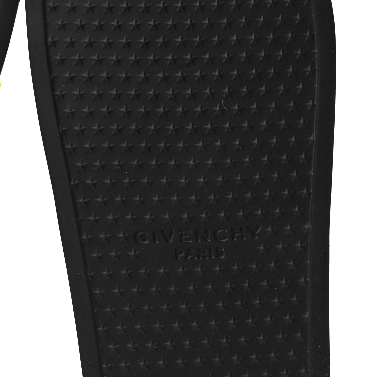 Givenchy Rubber Logo Womens Pool Slide Sandals 37 Fluo Yellow 6 of 9