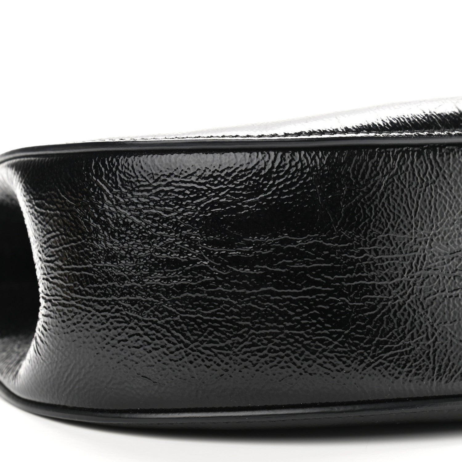 Chloe Grained Patent Drew Shoulder Bag Black 7 of 8