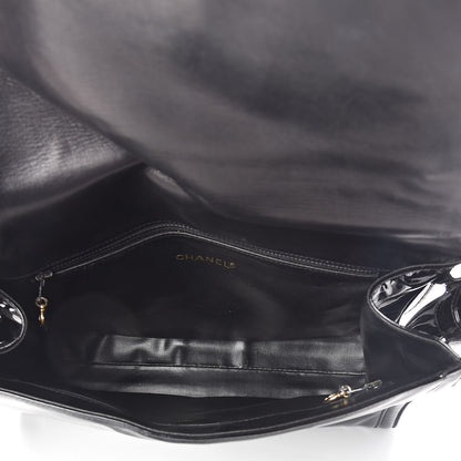 Chanel Patent CC Flap Shoulder Bag Black 5 of 9