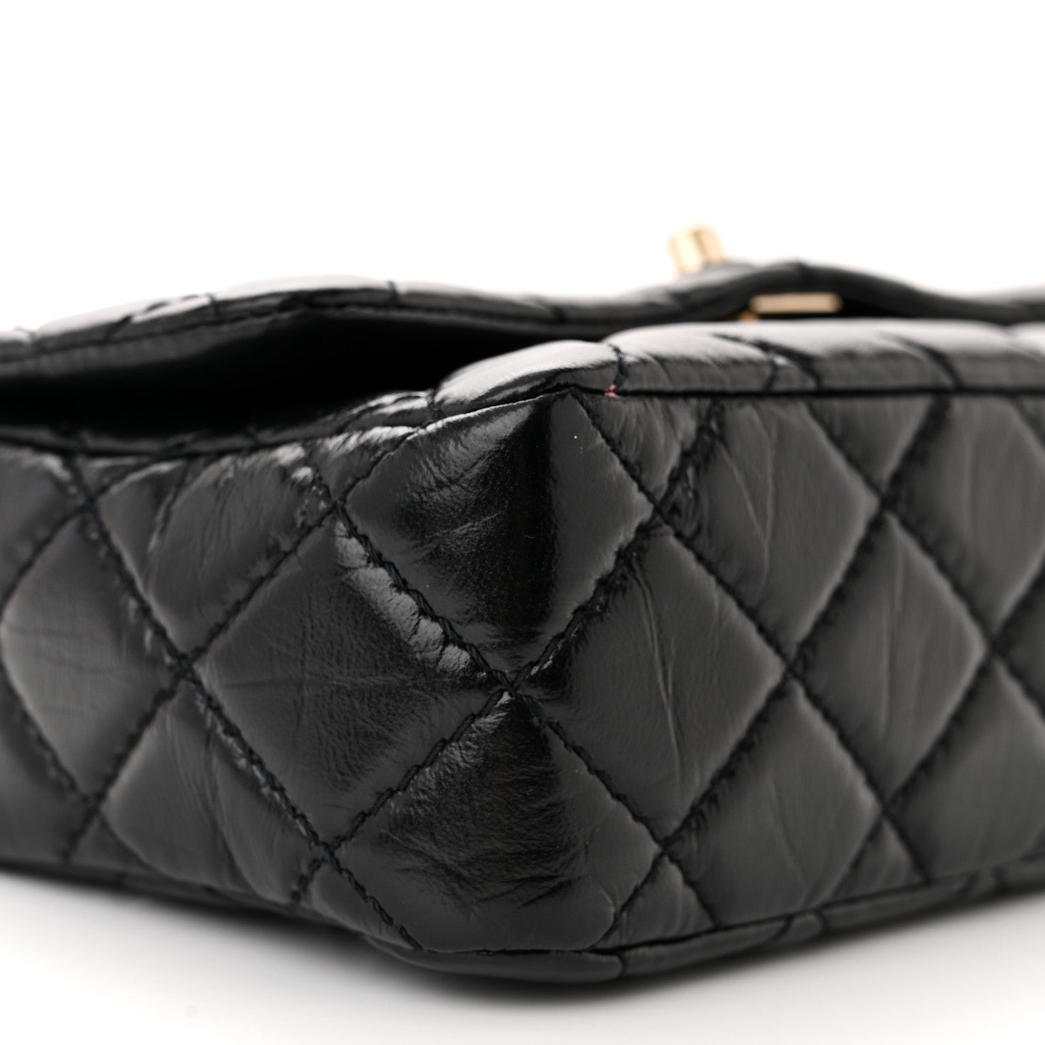Chanel Shiny Lambskin Quilted Small Montcoco Flap Black 9 of 11