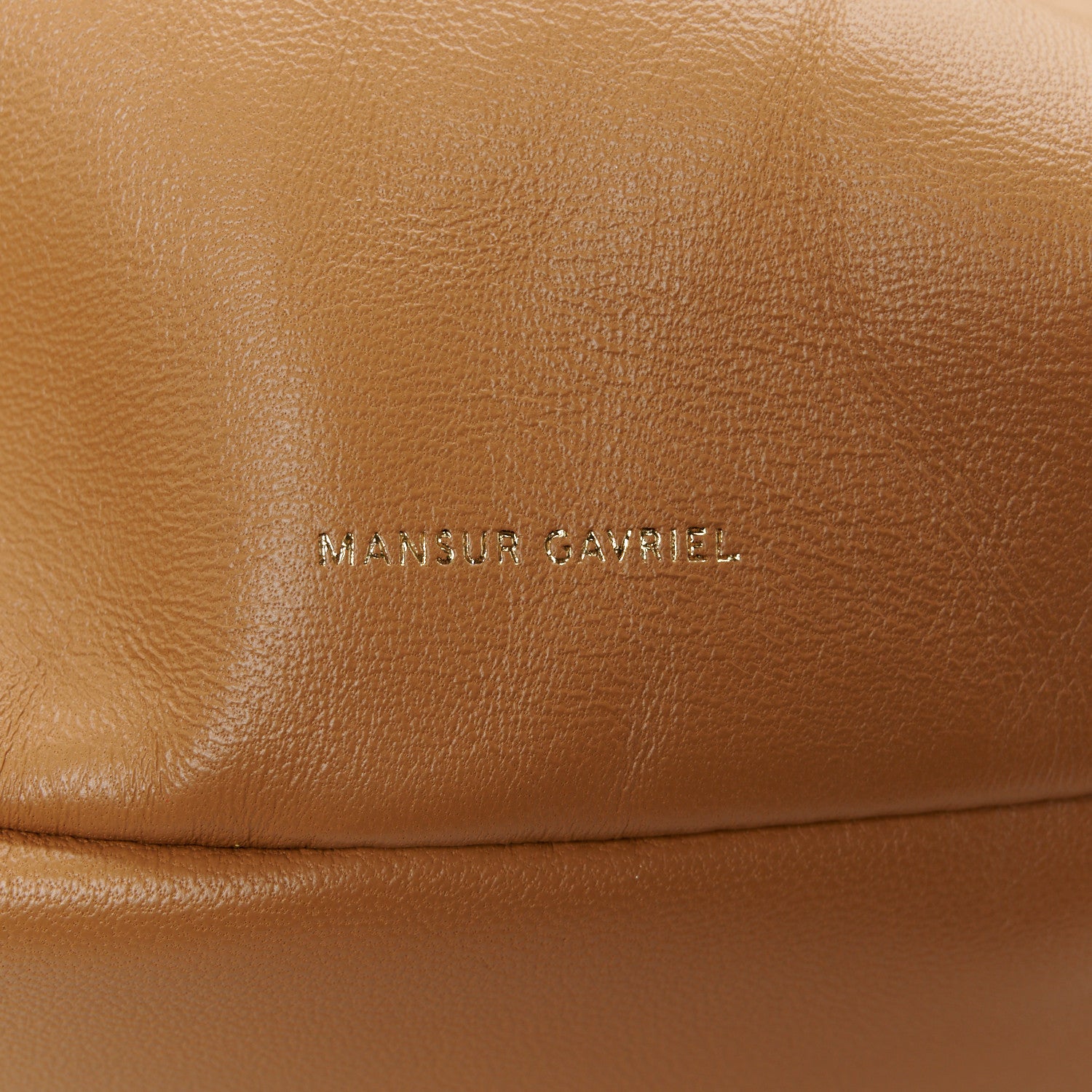 Mansur Gavriel Lambskin Cloud Mini Clutch Caramel 7 of 10