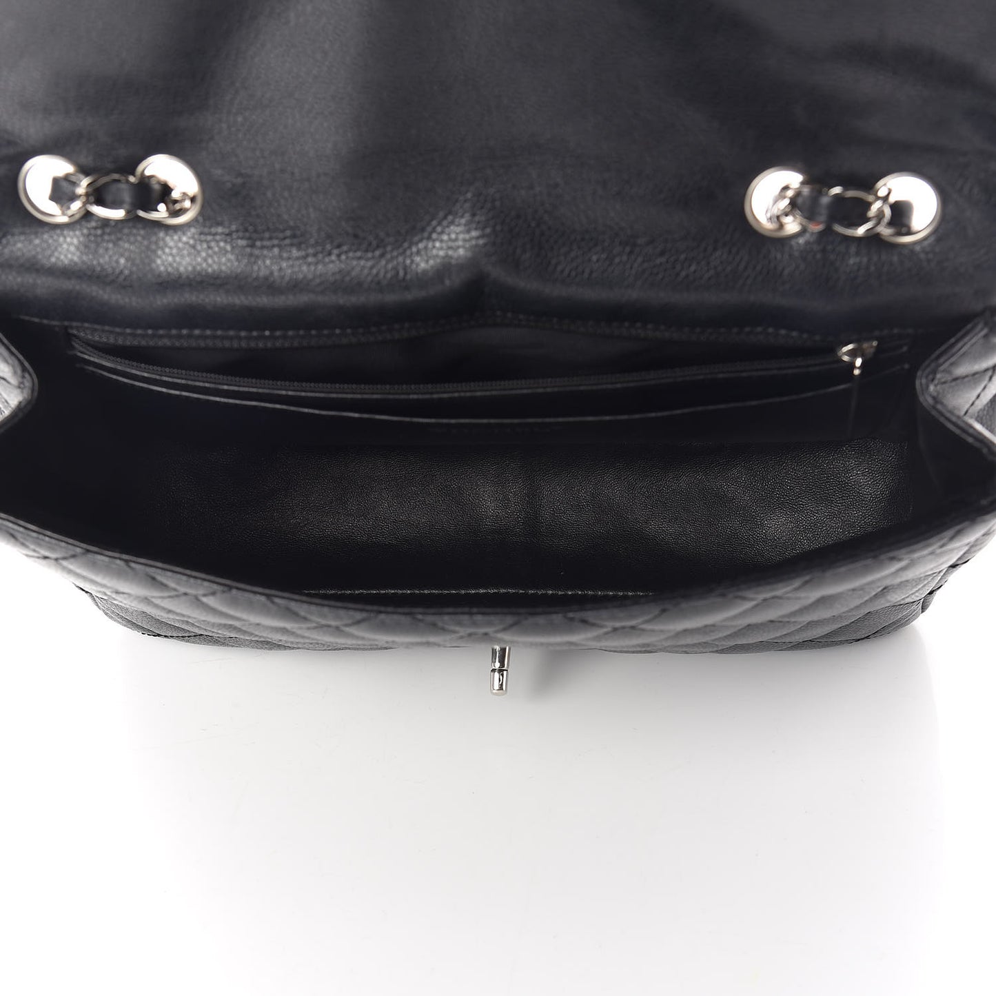 Caviar Quilted Jumbo Single Flap Black