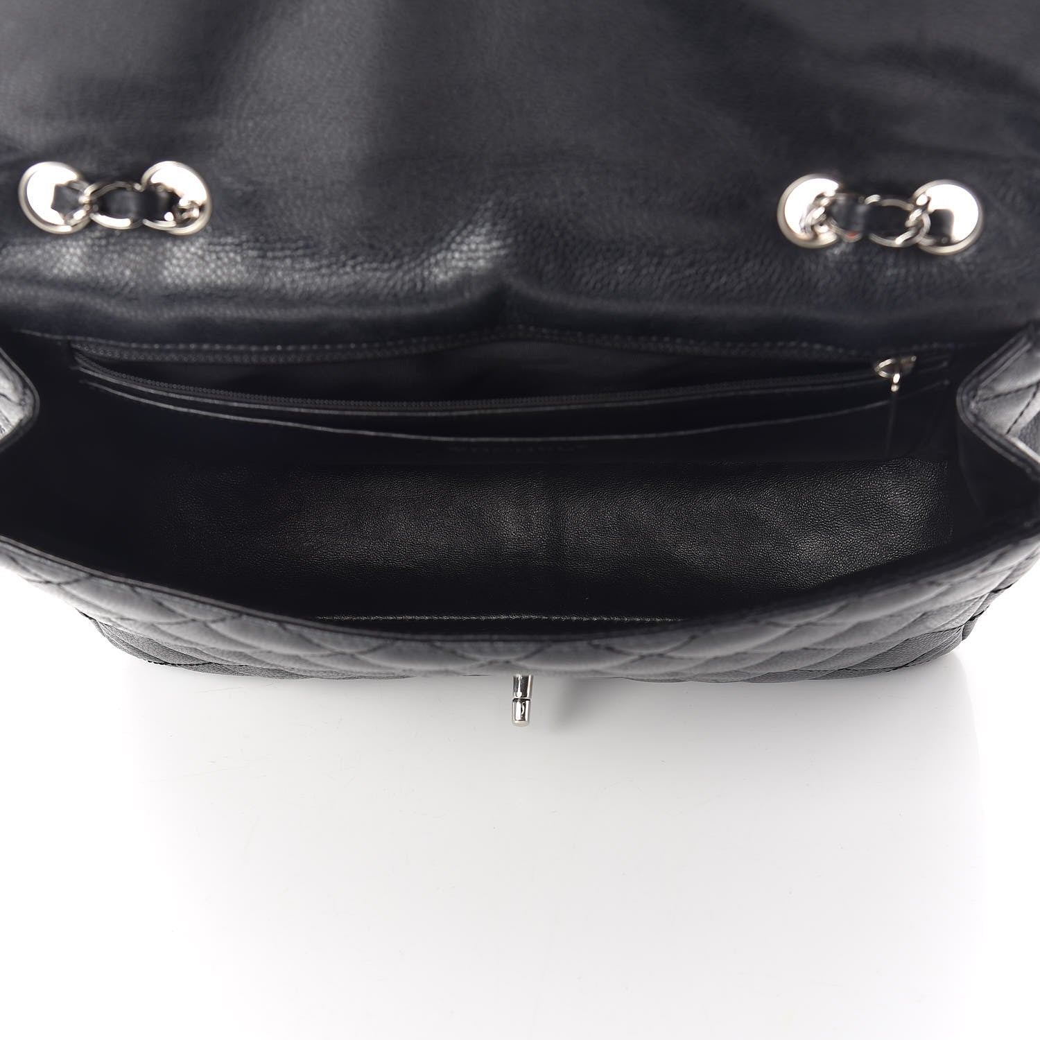 Chanel Caviar Quilted Jumbo Single Flap Black 5 of 16