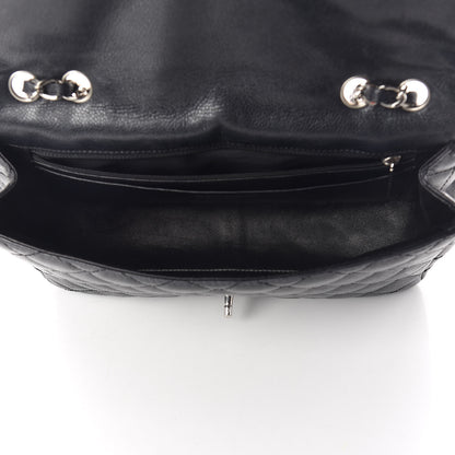 Chanel Caviar Quilted Jumbo Single Flap Black 5 of 16