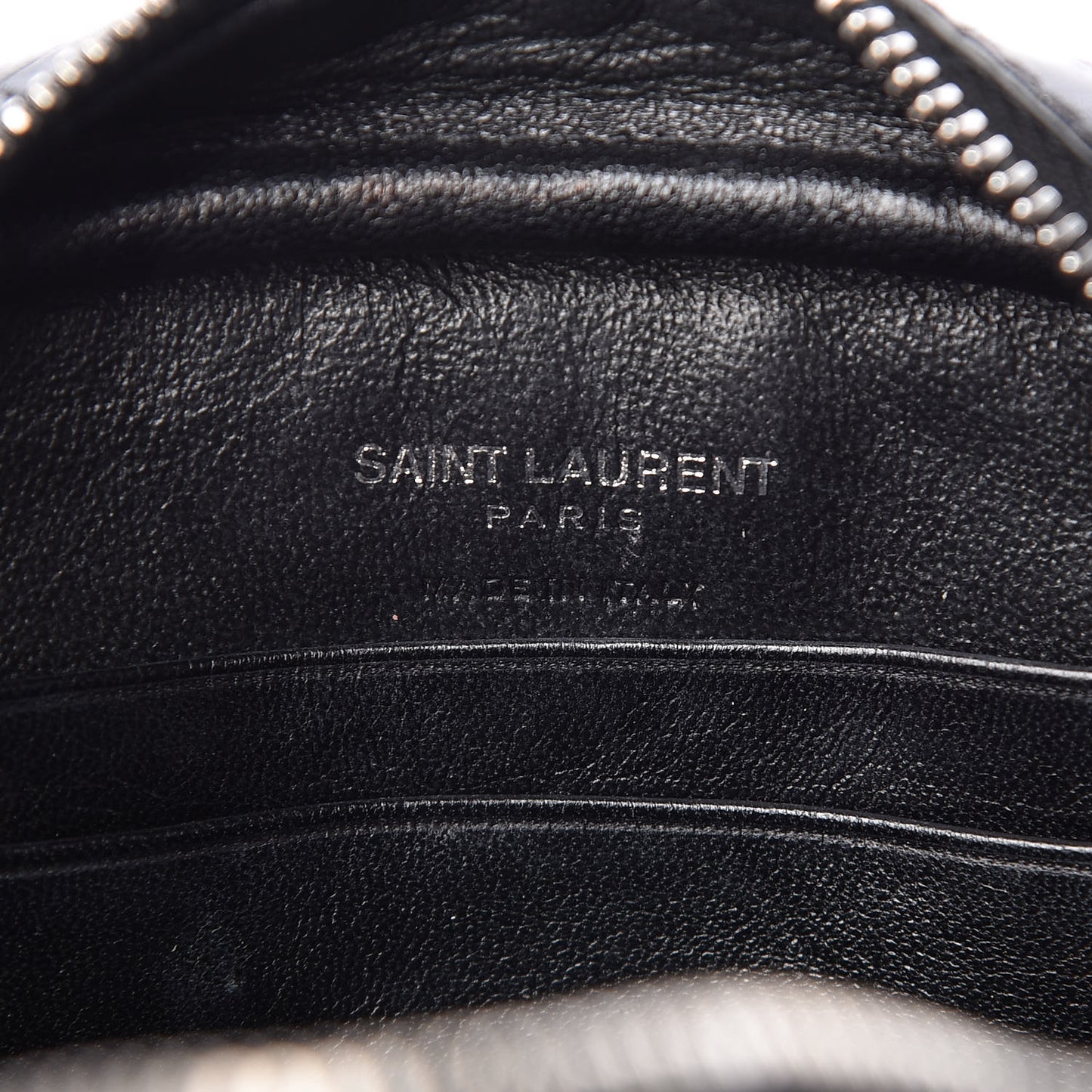 Calfskin Crocodile Embossed Monogram Blogger Bag Black