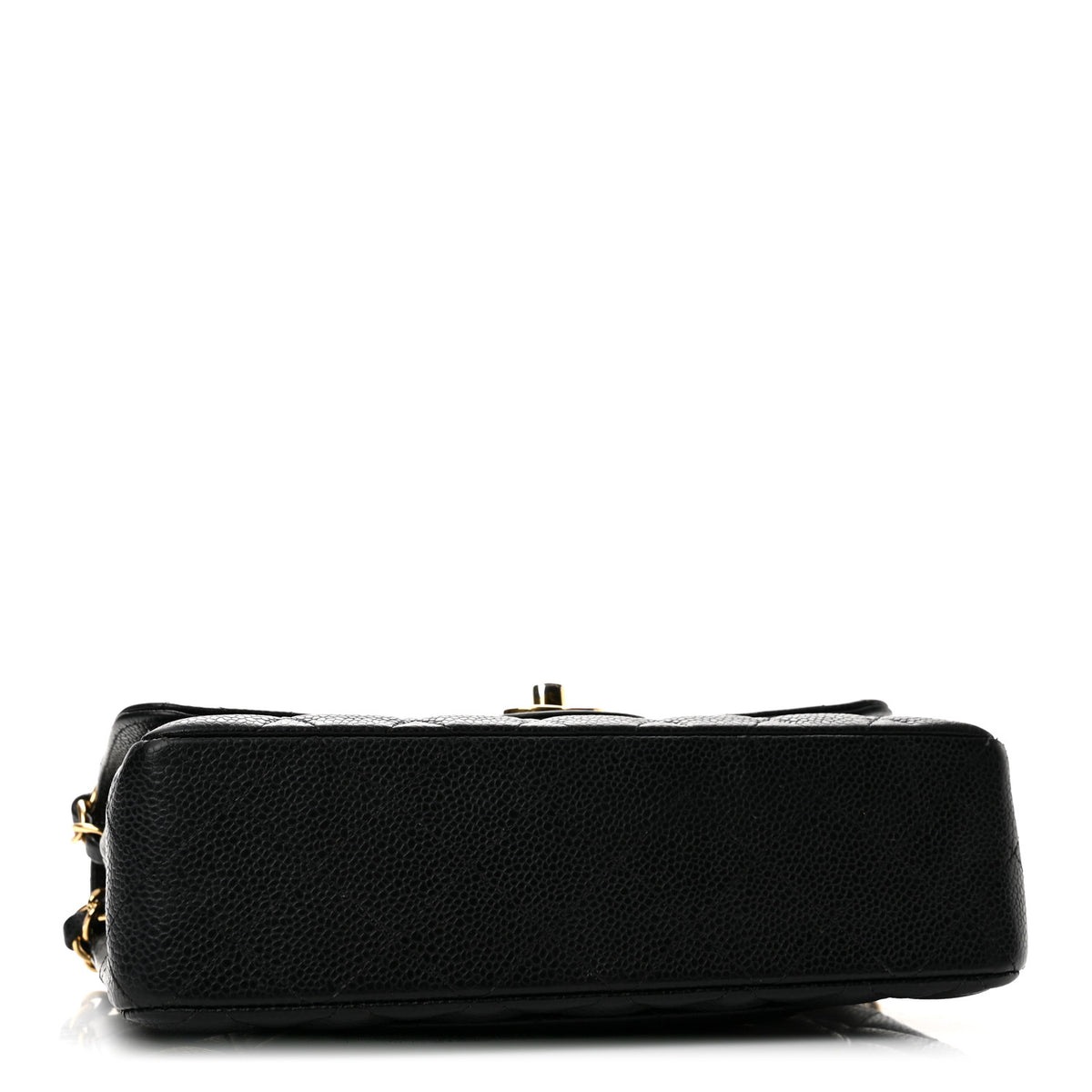 Caviar Quilted Small Double Flap Black