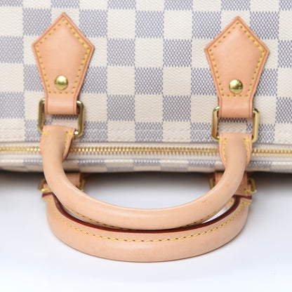 Louis Vuitton Damier Azur Speedy Bandouliere 25 10 of 12