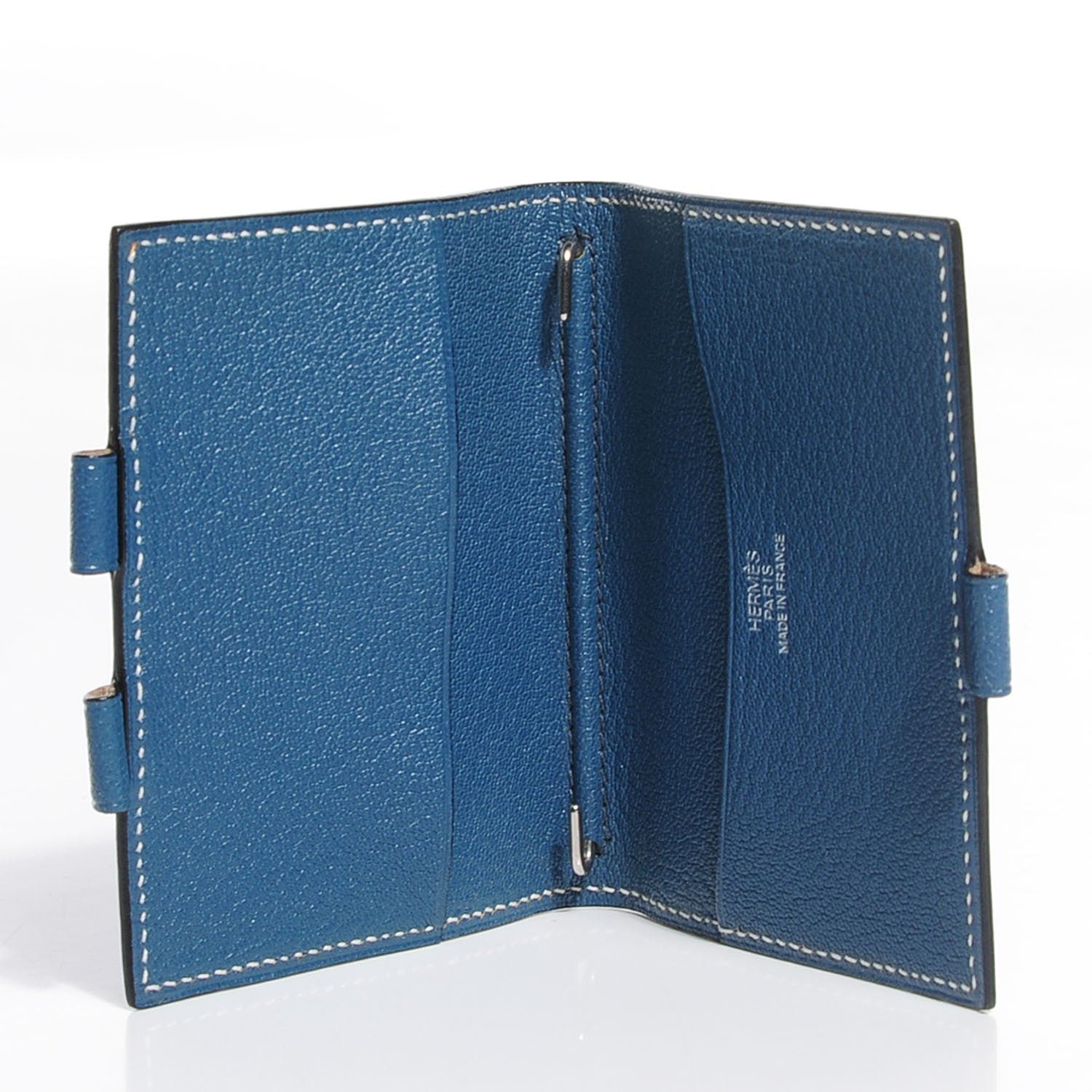 Hermes Chevre Mysore Vision Mini Agenda Cover Blue Jean 5 of 7