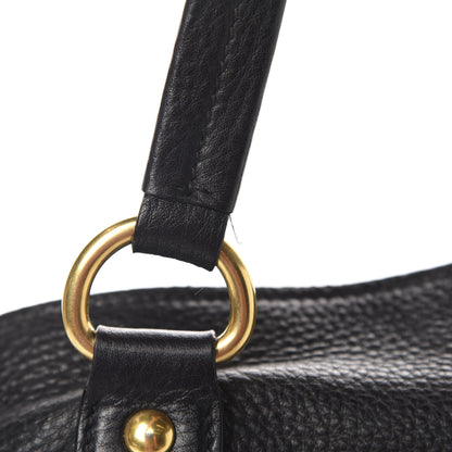 Prada Vitello Daino Side Zip Tote Black 9 of 15