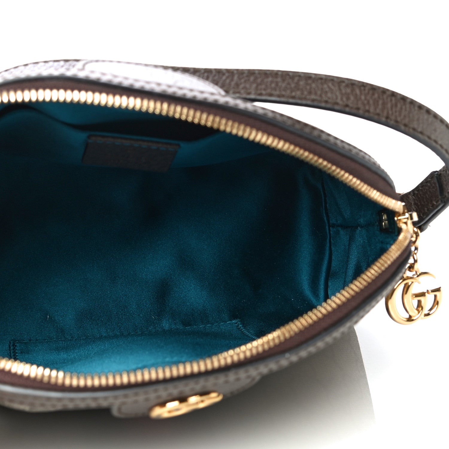 Gucci GG Supreme Monogram Textured Dollar Calfskin Web Small Ophidia Dome Shoulder Bag Beige Ebony New Acero 5 of 15