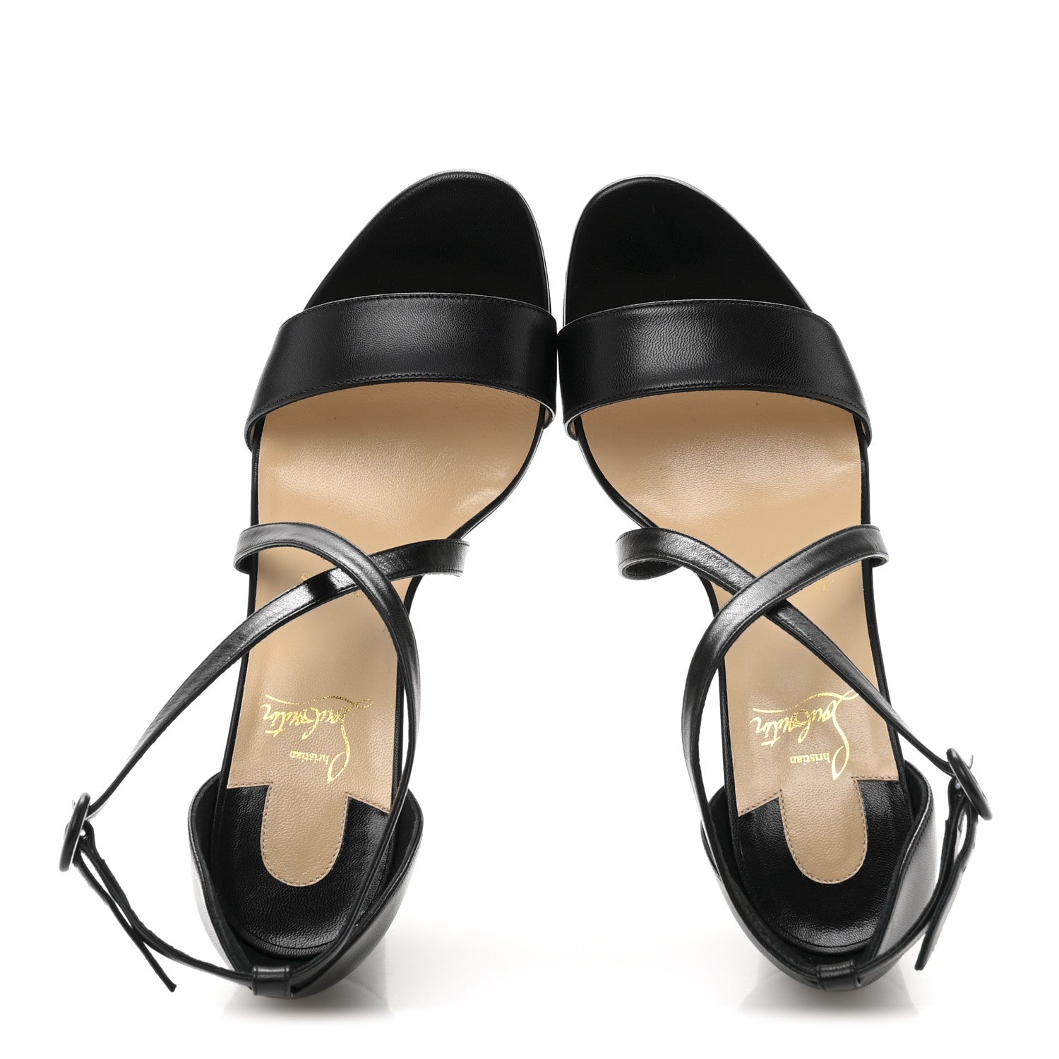 Christian Louboutin Nappa Loubi Bee Kid 85 Sandals 39 Black 2 of 10