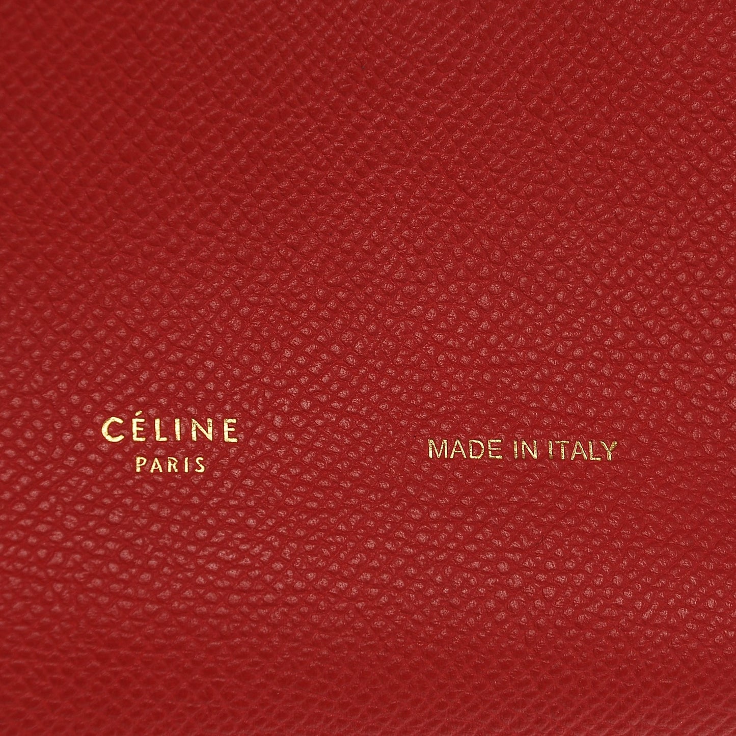 Grained Calfskin Medium Multifunction Strap Wallet Coquelicot