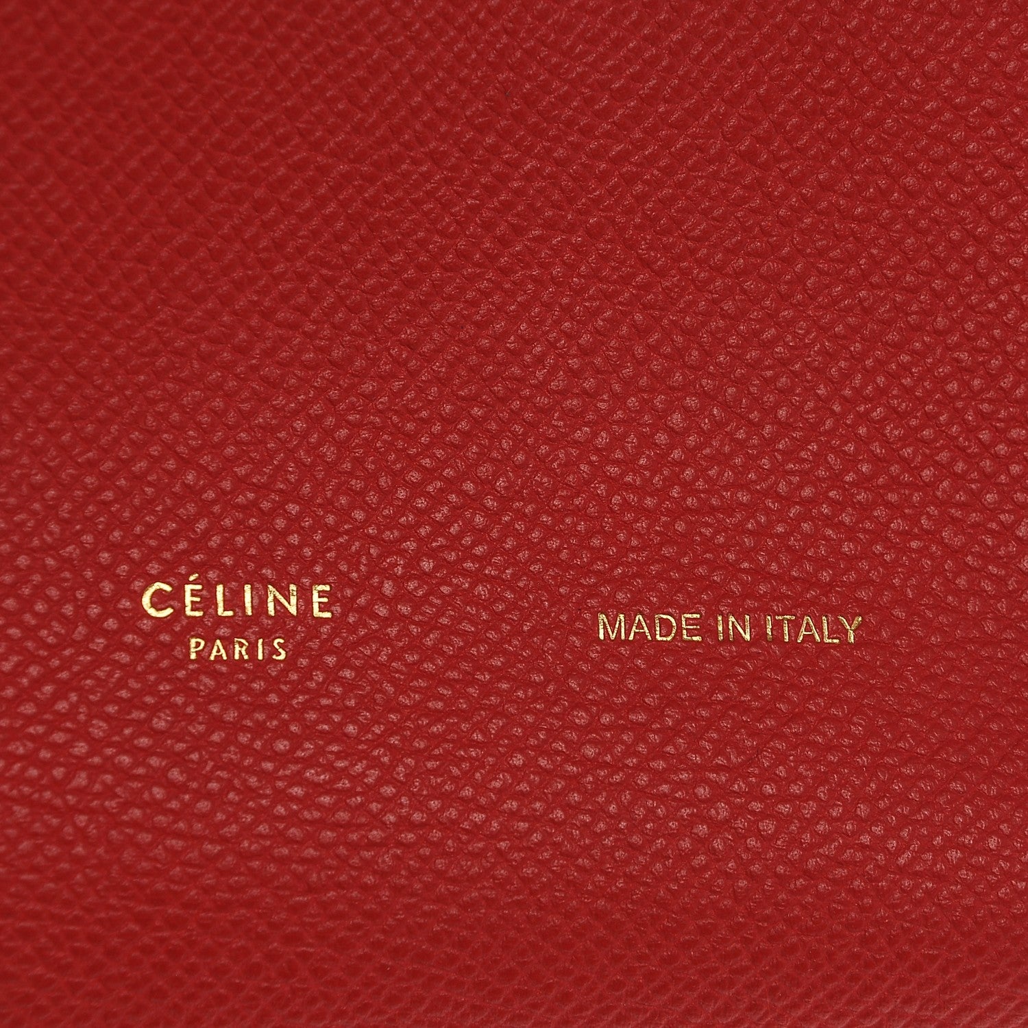 Celine Grained Calfskin Medium Multifunction Strap Wallet Coquelicot 6 of 7