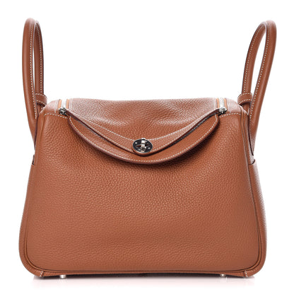 Hermes Taurillon Clemence Lindy 30 Gold 1 of 10