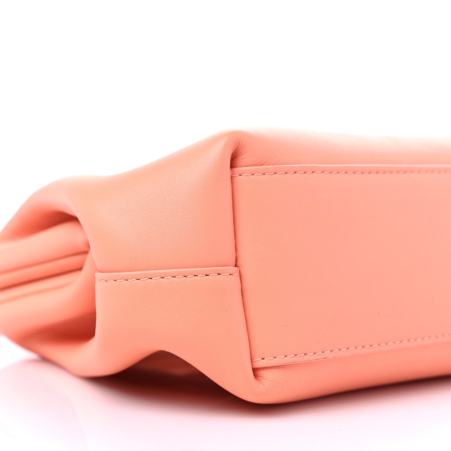 Bottega Veneta Calfskin Small The Point Triangle Bag Peachy 7 of 9