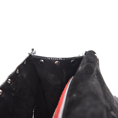 Valentino Garavani Craquele Nappa Large Rockstud Spike Shoulder Bag Black 9 of 12