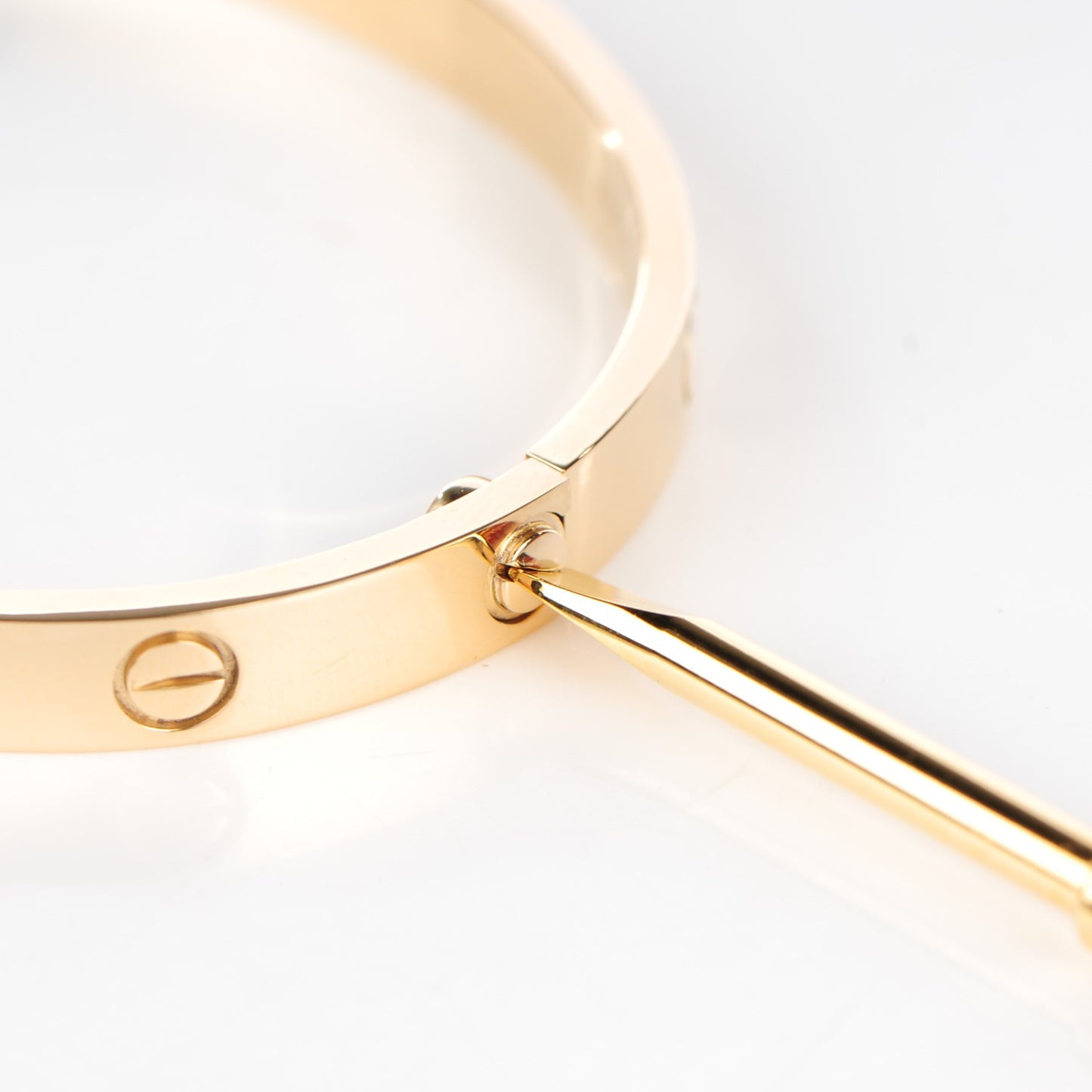 18K Yellow Gold LOVE Bracelet 17