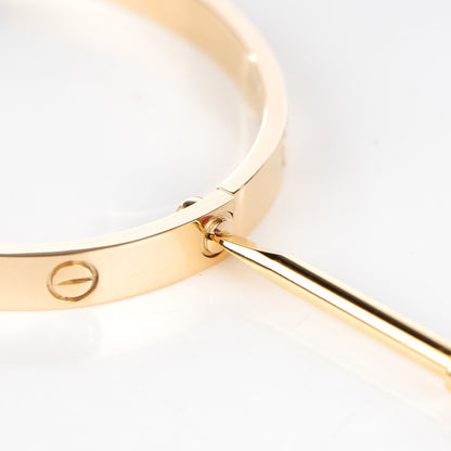 Cartier 18K Yellow Gold LOVE Bracelet 17 6 of 6