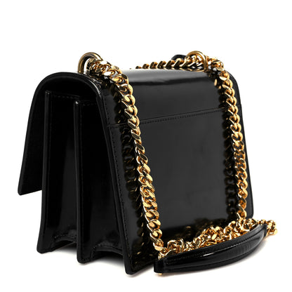 Saint Laurent Patent Small Monogram Sunset Burgundy Sunset Black 3 of 12