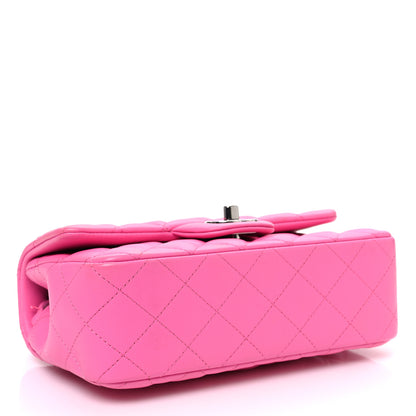 Chanel Lambskin Quilted Mini Rectangular Flap Pink 4 of 12