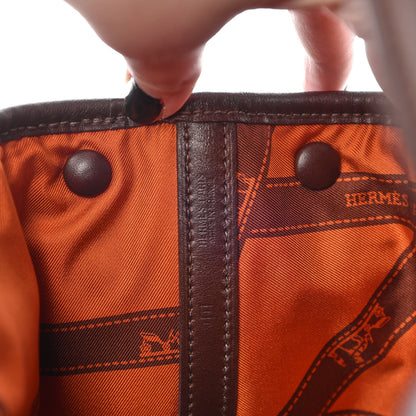 Hermes Swift Bolduc Twilly Garden Party TPM Chocolate 6 of 12