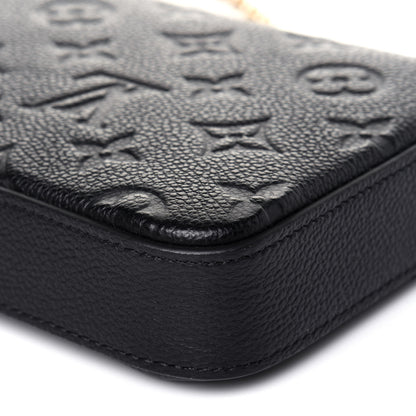 Louis Vuitton Empreinte Pochette Felicie Chain Wallet Black 14 of 17
