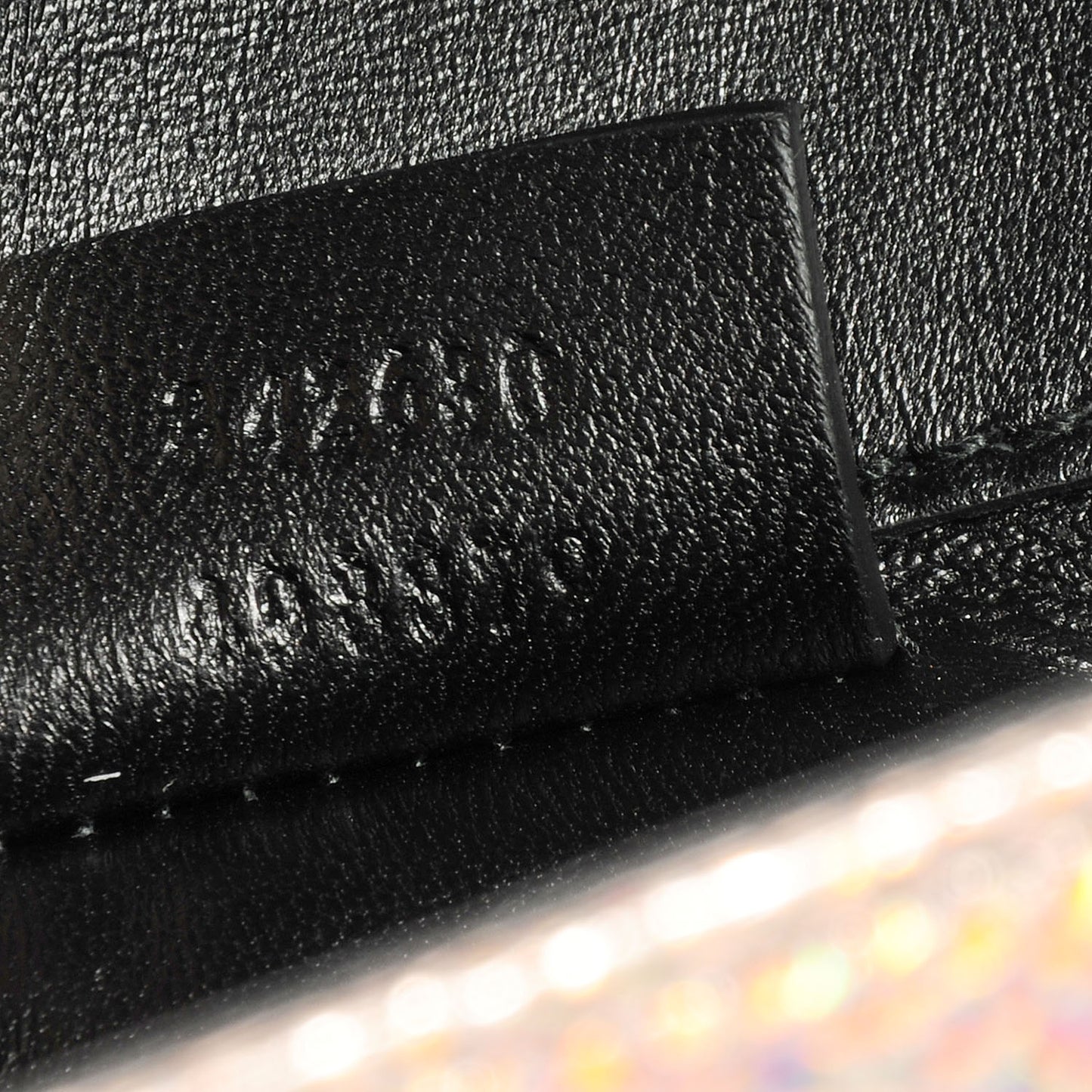 Metallic Crackled Calfskin Broadway Clutch