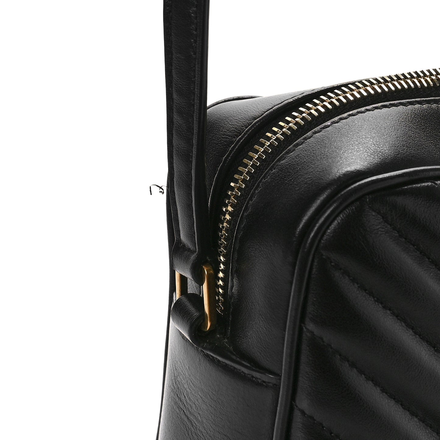 Calfskin Matelasse Monogram Lou Camera Bag Black