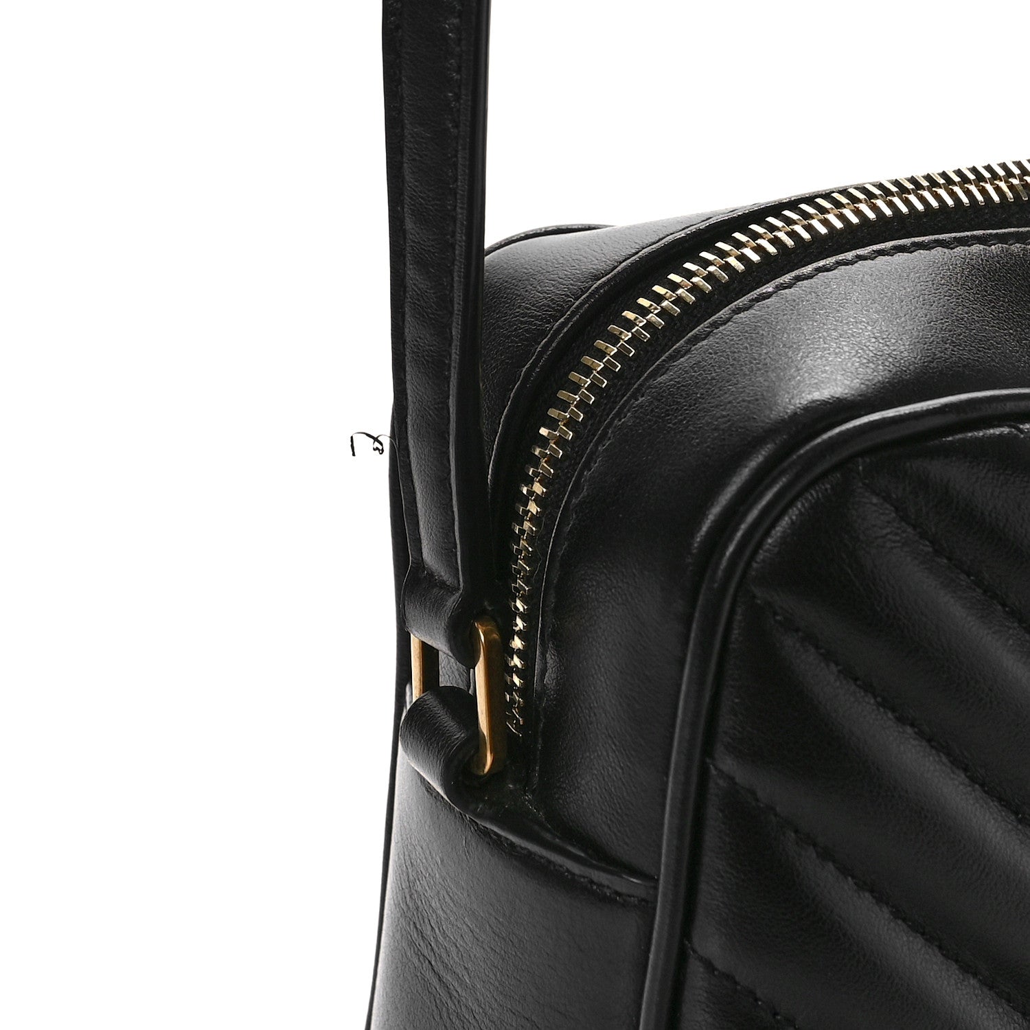 Saint Laurent Calfskin Matelasse Monogram Lou Camera Bag Black 9 of 9
