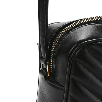 Saint Laurent Calfskin Matelasse Monogram Lou Camera Bag Black 9 of 9