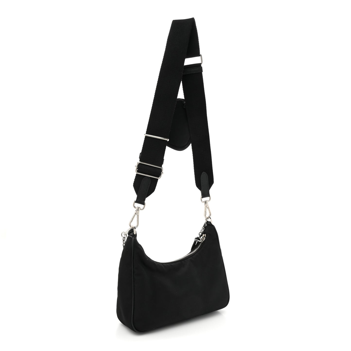 Saffiano Lux Re-Edition 2005 Shoulder Bag Black