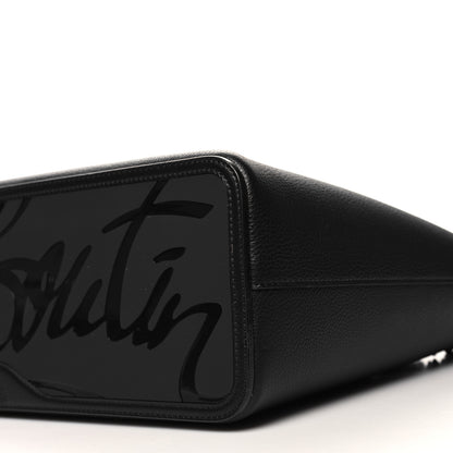 Christian Louboutin Calfskin Empire Spike Studded East West Cabata Tote Black 10 of 11
