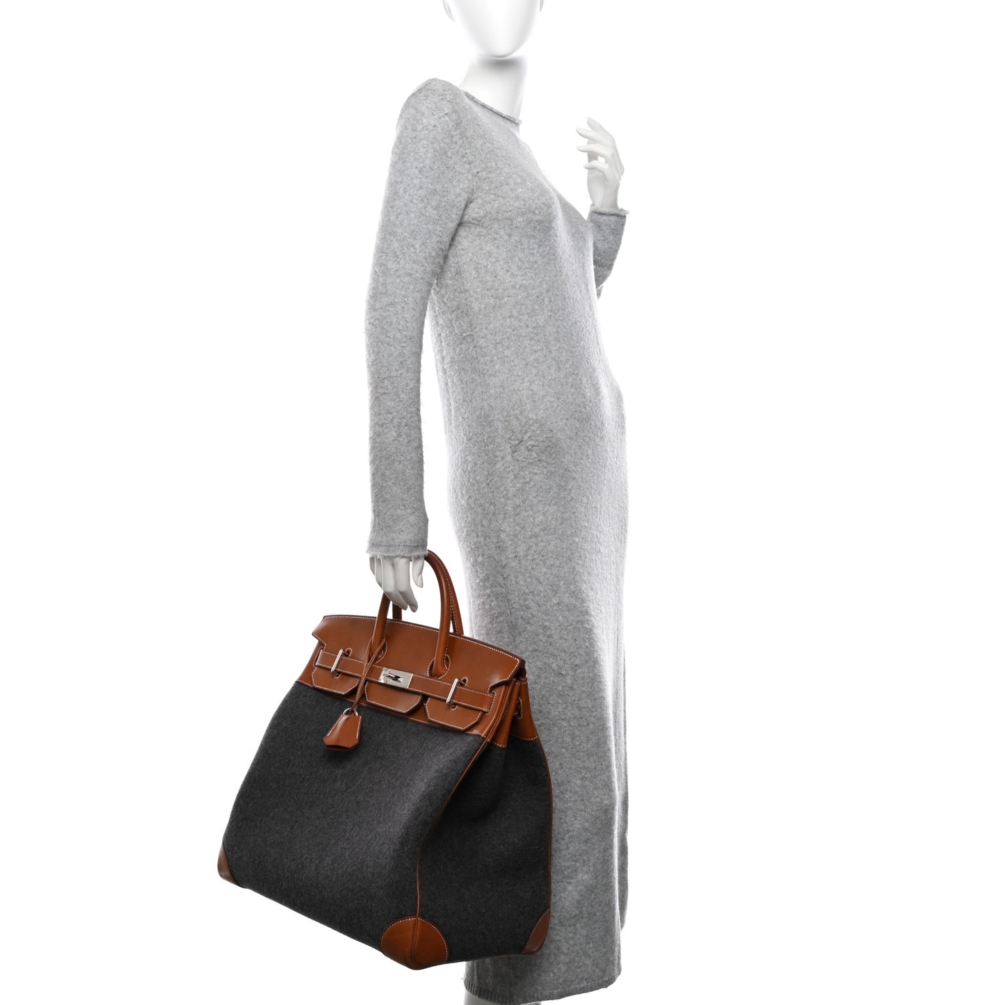 Barenia Feutre HAC Birkin 40 Gris Moyen