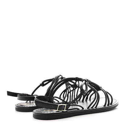 Christian Dior Lambskin Dioriviera D-Sand Sandals 36 Black 5 of 10