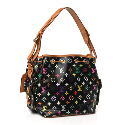 Louis Vuitton Monogram Multicolor Petit Noe Black 3 of 8