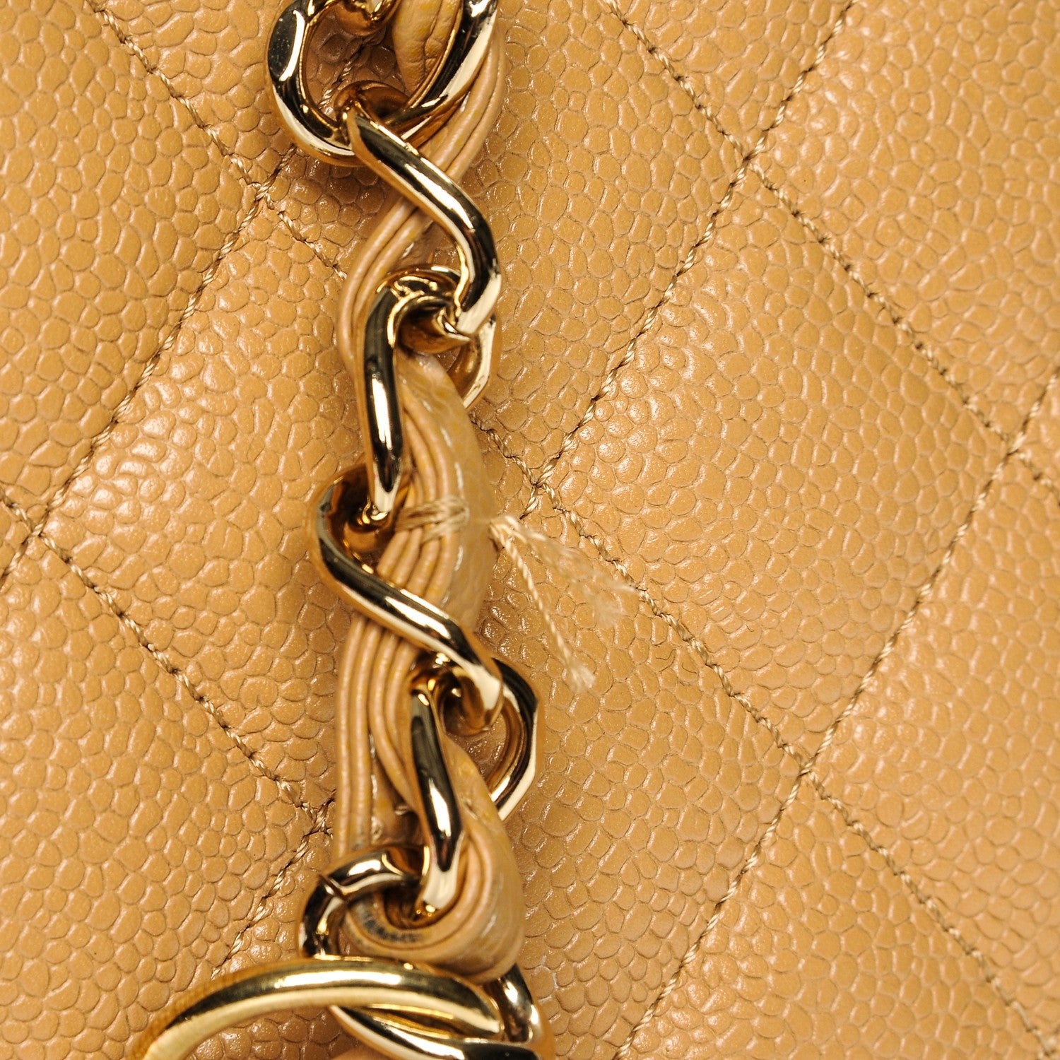 Chanel Caviar Quilted Grand Shopping Tote GST Beige 8 of 11