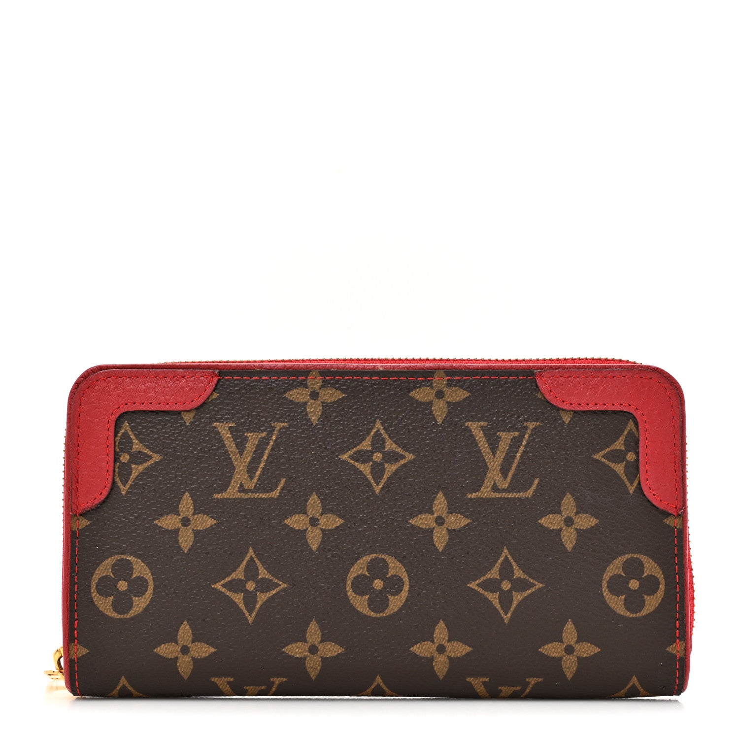 Louis Vuitton Monogram Retiro Zippy Wallet Cherry 1 of 11