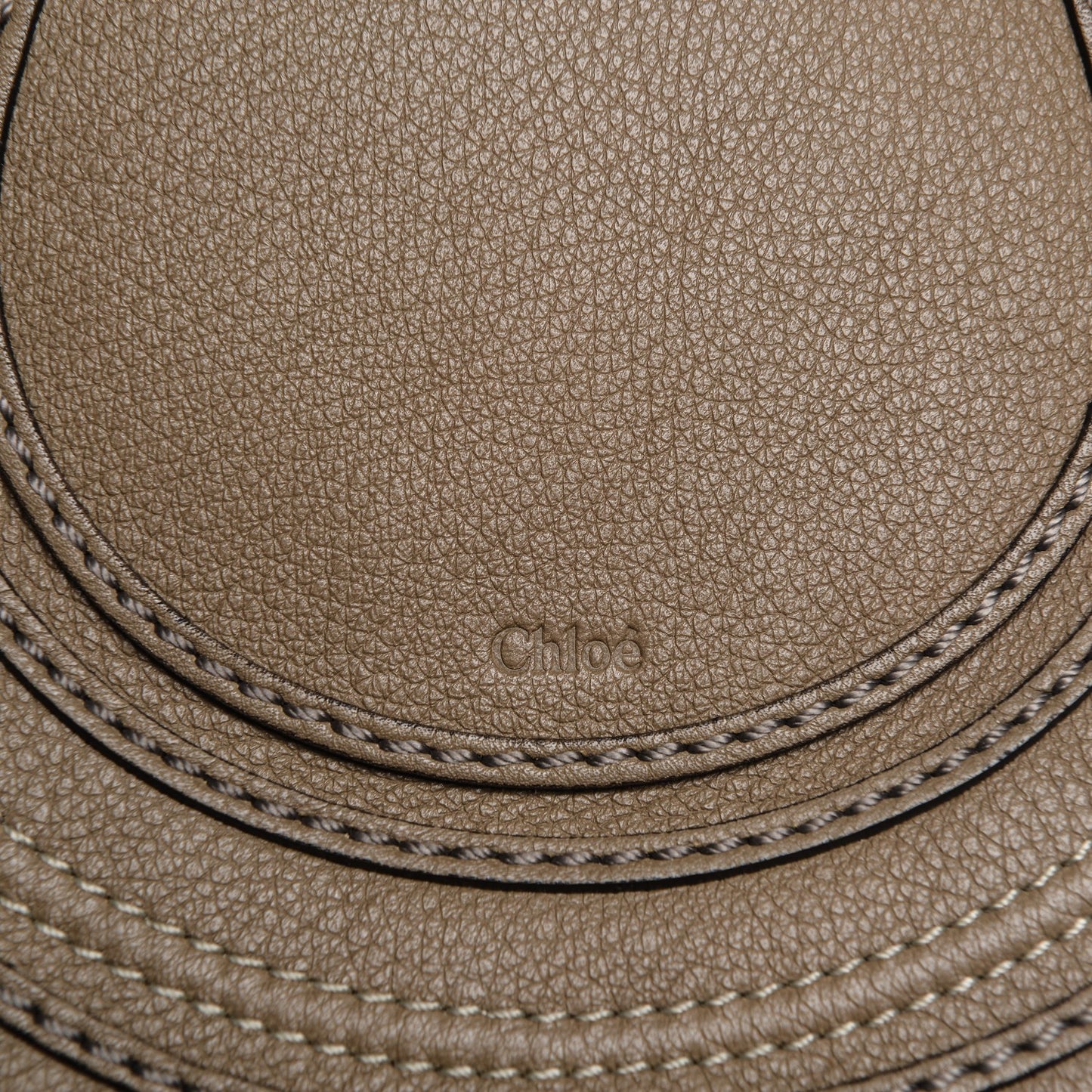 Calfskin Mini Marcie Round Crossbody Bag Nut