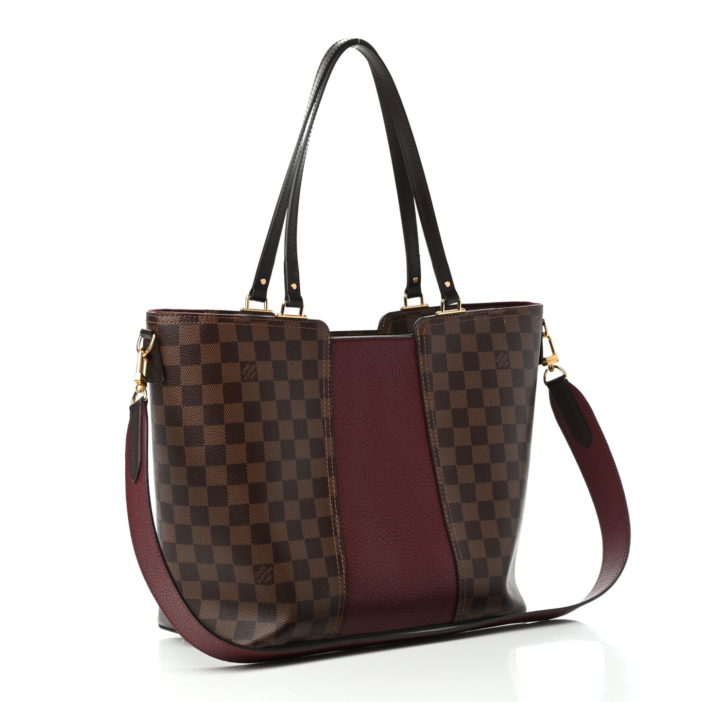 Damier Ebene Taurillon Jersey Bordeaux