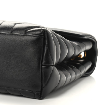 Saint Laurent Calfskin Y Quilted Monogram Medium Loulou Chain Satchel Black 9 of 9