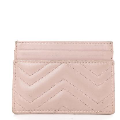 Gucci Calfskin Matelasse GG Marmont Card Holder Perfect Pink 11 of 11