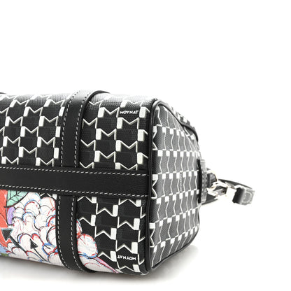 Moynat X KASING LUNG Calfskin Canvas M Labubu Boston Bag Black Multicolor 9 of 9
