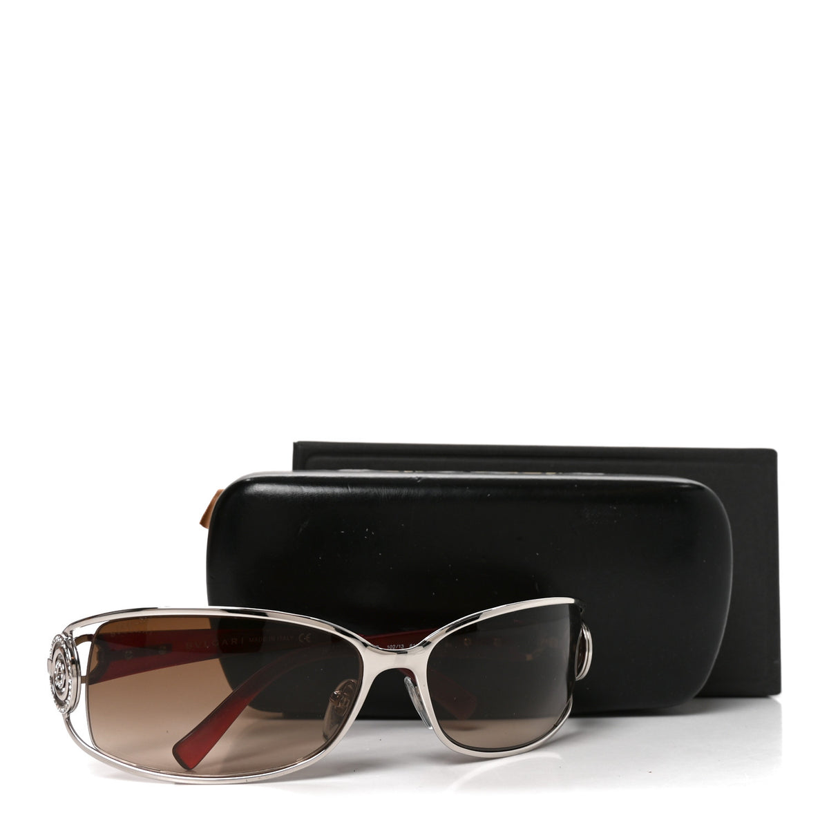 Acetate Crystal Sunglasses 6003-B Red