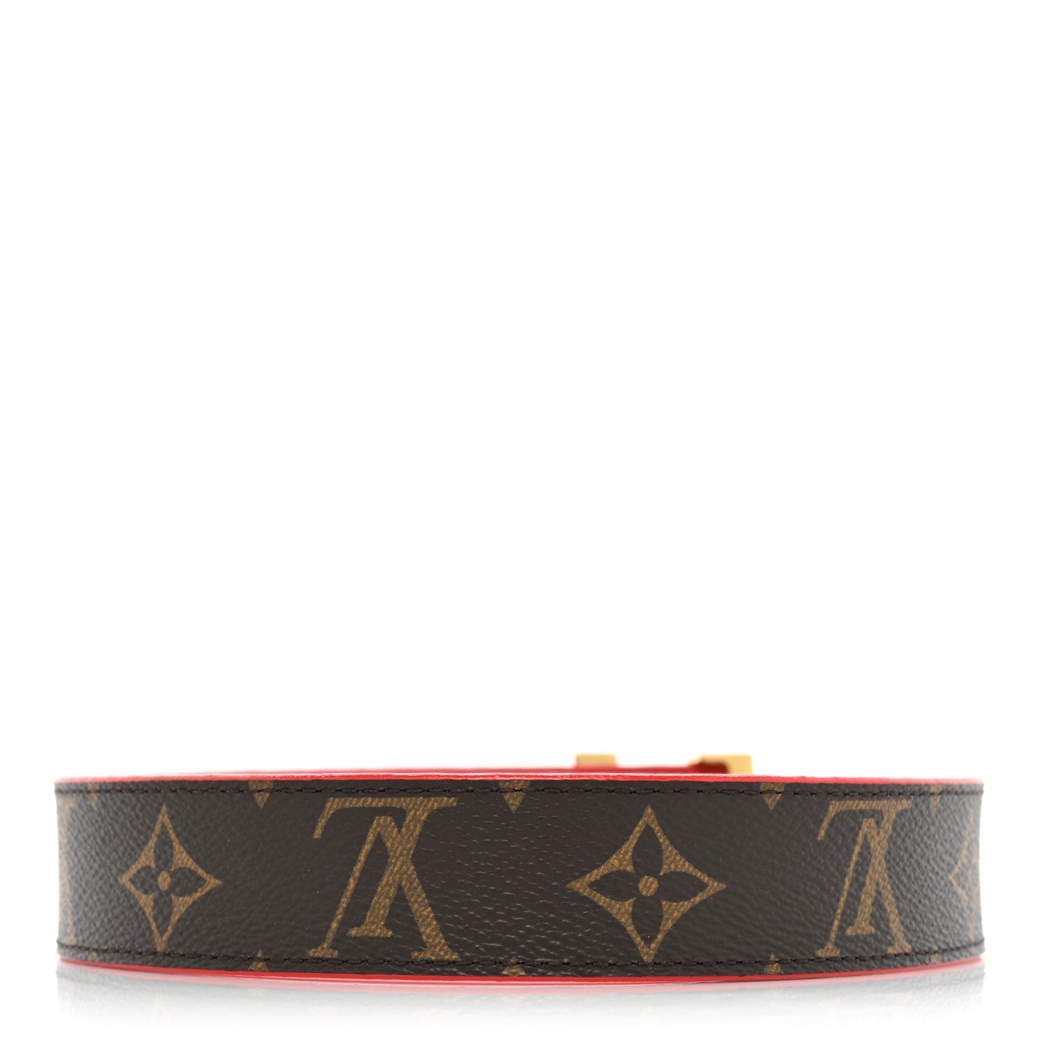 Louis Vuitton Monogram Calfskin 30mm LV Initiales Reversible Belt 75 30 Coquelicot 2 of 5