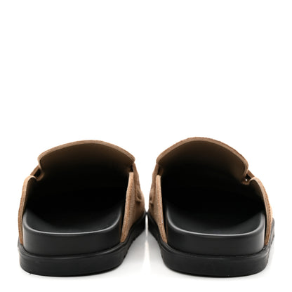 Hermes Suede Calfskin Womens Go Mules 38.5 4 of 12