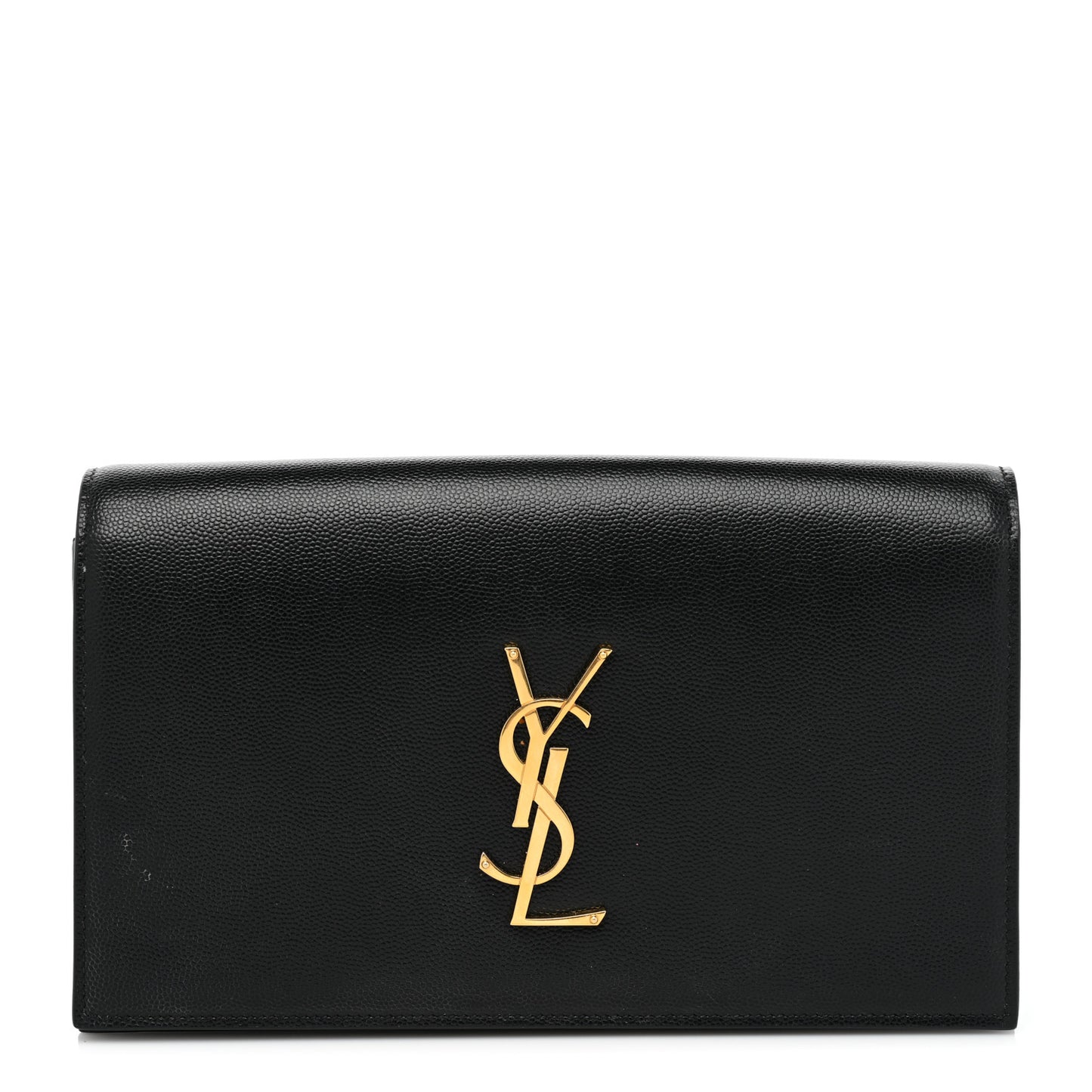 Grain De Poudre Classic Monogram Kate Clutch Black