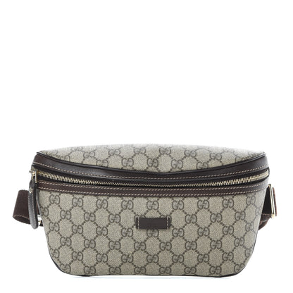 Gucci GG Supreme Monogram Belt Bag Dark Brown 1 of 13